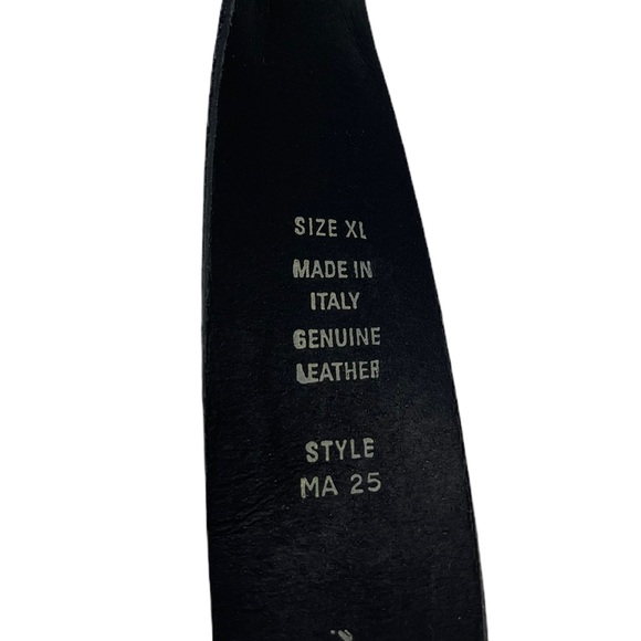 Garuglieri 100% Genuine Leather Calf Hair Gold Tone Belt Animal Print - Picture 6 of 11